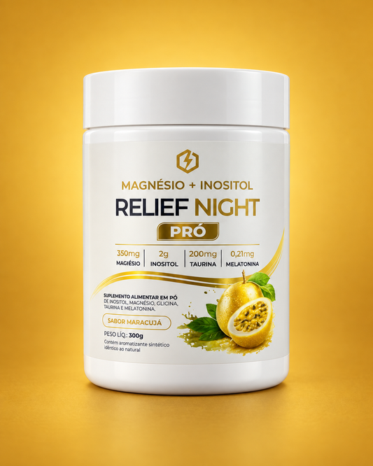 Relief Night Pro Magnésio + Inositol | Sono e Relaxamento