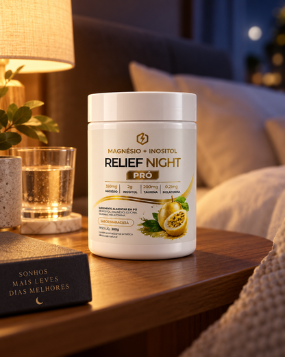 Relief Night Pro Magnésio + Inositol | Sono e Relaxamento